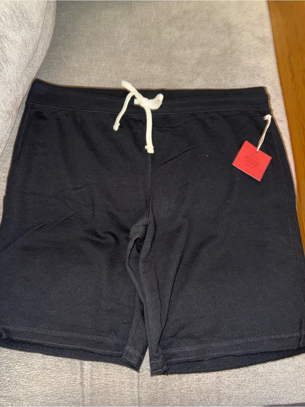 Mossimo Supply Co. Black Athletic Shorts with Cream Drawstring